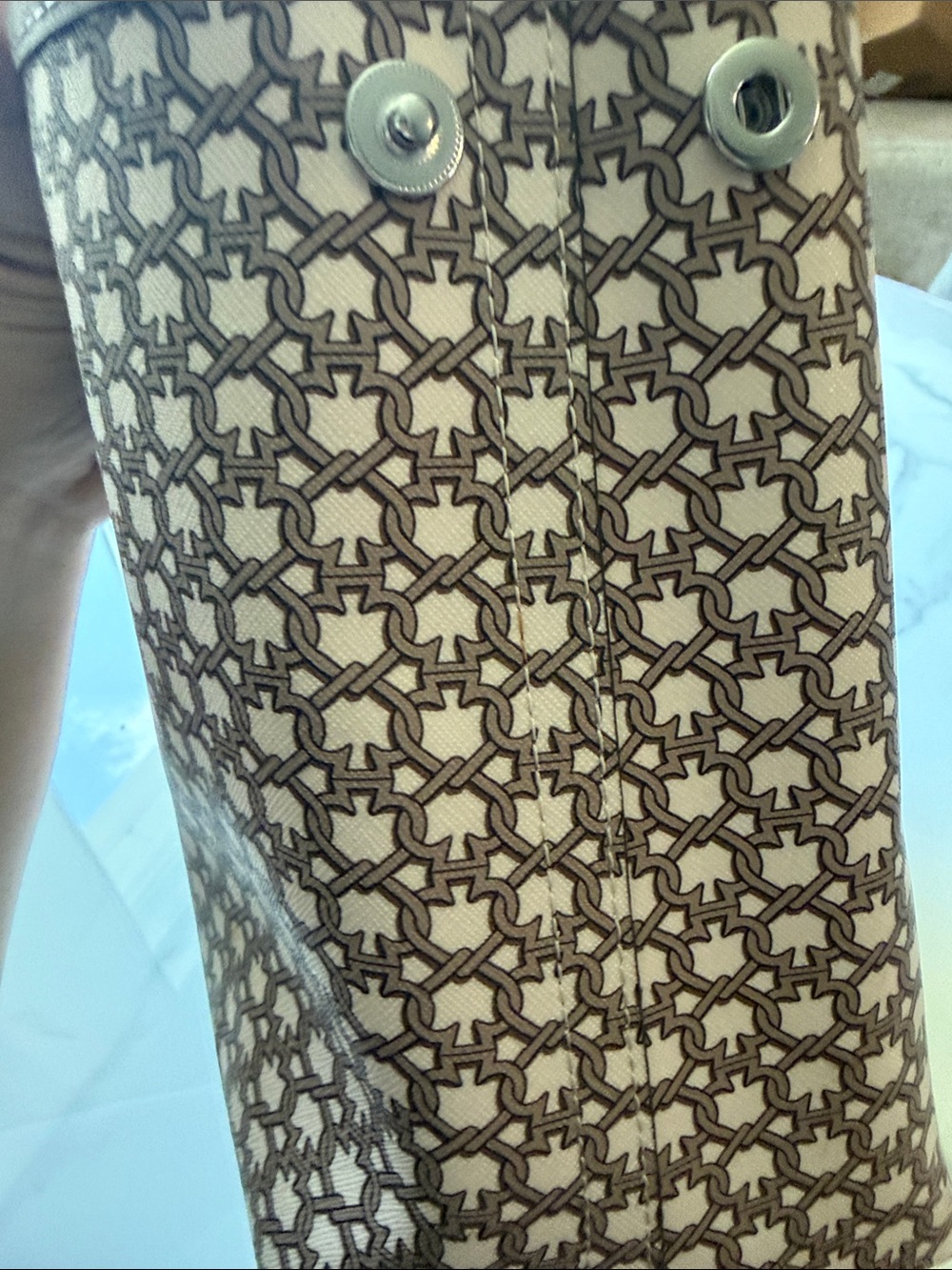 Kate Spade Patterned Tote Bag with Top Handles as is - Picture 7 of 10